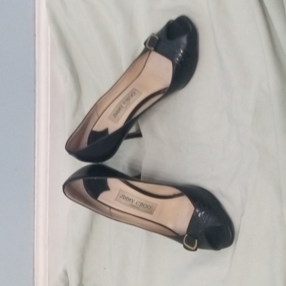 Jimmy Choo Black Heels Size 35.5 - Picture 5 of 8
